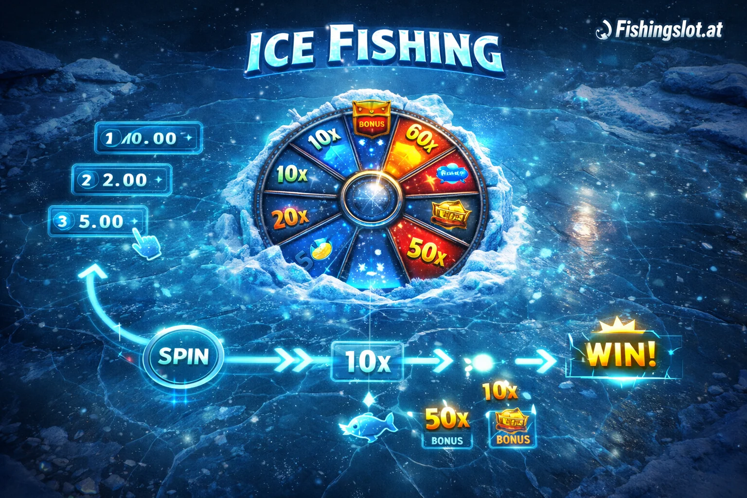 Ablauf einer typischen Runde Ice Fishing